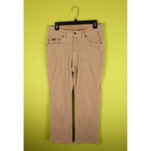 Rare VTG Riders by Lee Women's 8 L Tan Brown Corduroy Jeans Straight Leg Hi Rise